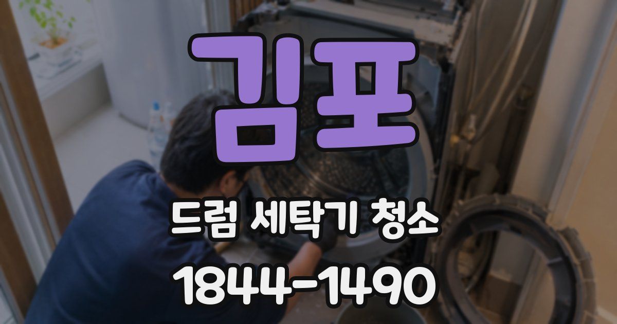 김포 드럼 세탁기 청소