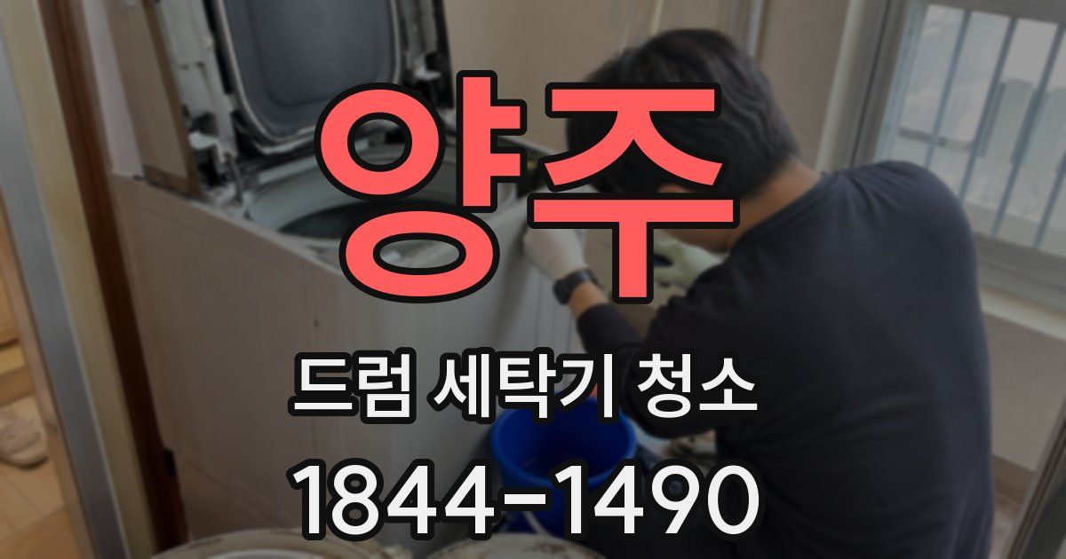 양주 드럼 세탁기 청소