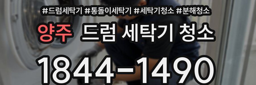 양주 드럼 세탁기 청소