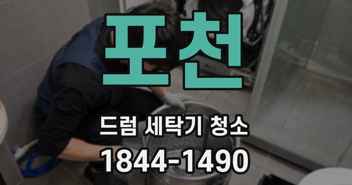 포천 드럼 세탁기 청소