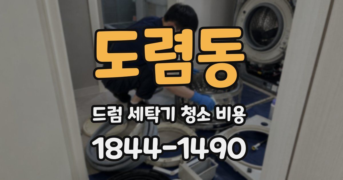 도렴동 드럼 세탁기 청소 비용
