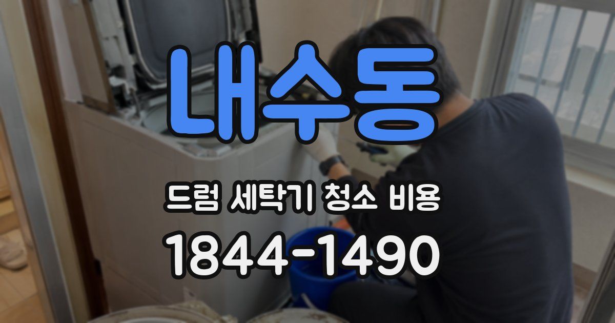 내수동 드럼 세탁기 청소 비용