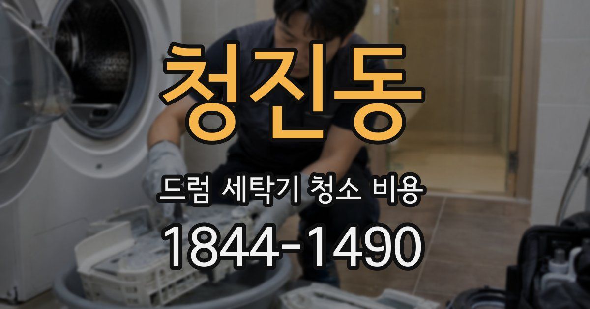 청진동 드럼 세탁기 청소 비용
