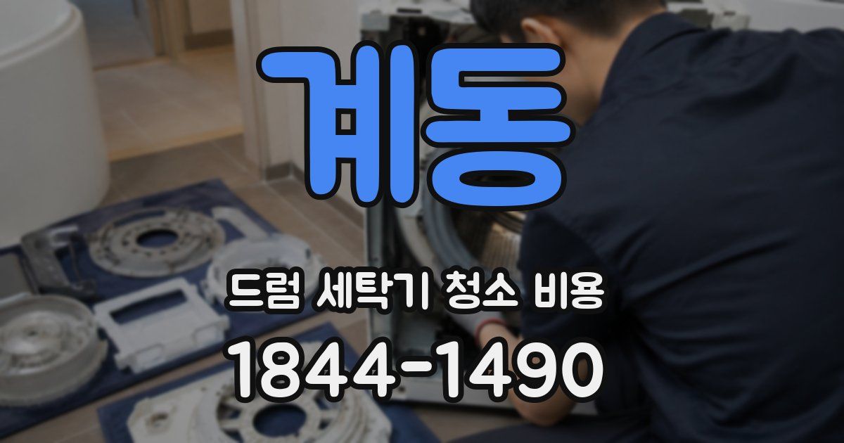 계동 드럼 세탁기 청소 비용