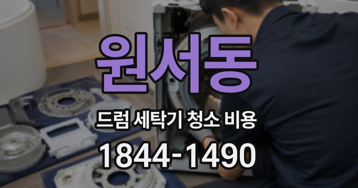 원서동 드럼 세탁기 청소 비용