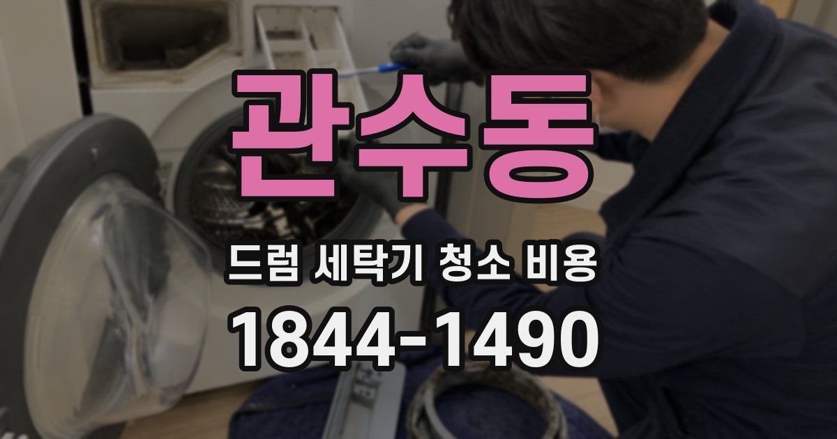 관수동 드럼 세탁기 청소 비용