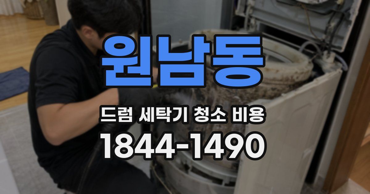 원남동 드럼 세탁기 청소 비용