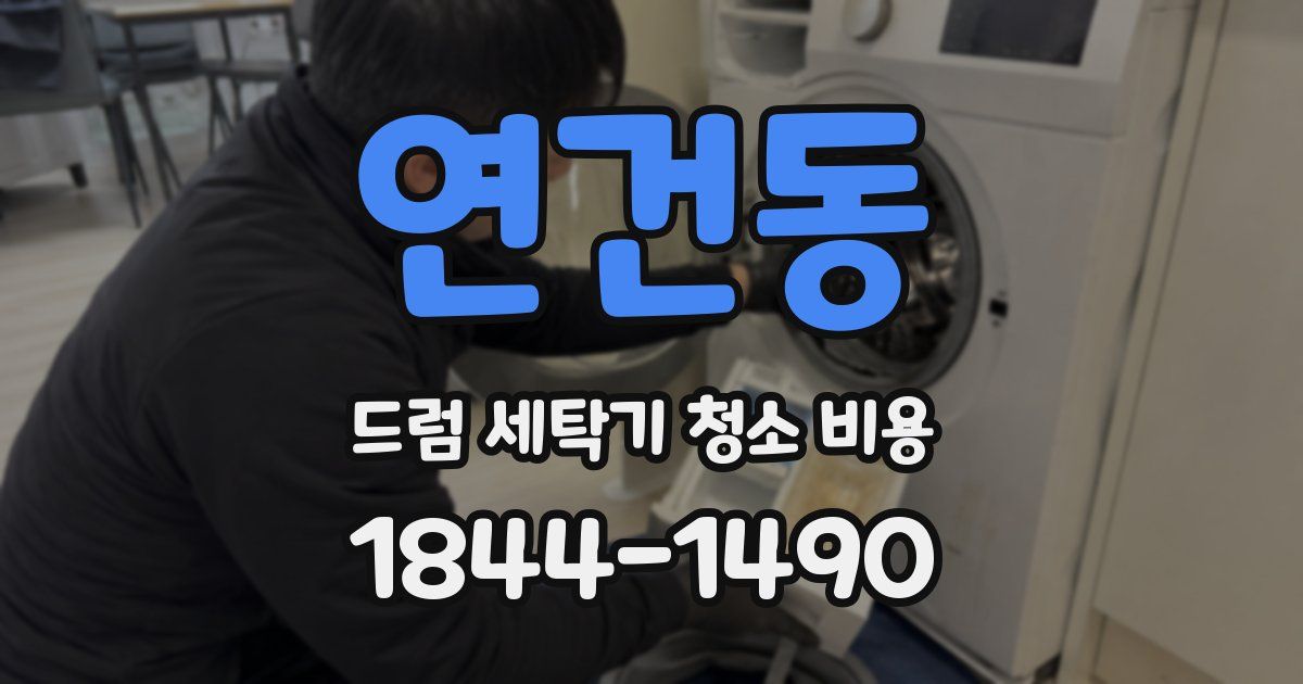 연건동 드럼 세탁기 청소 비용