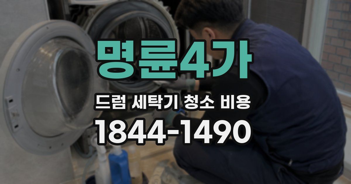 명륜4가 드럼 세탁기 청소 비용
