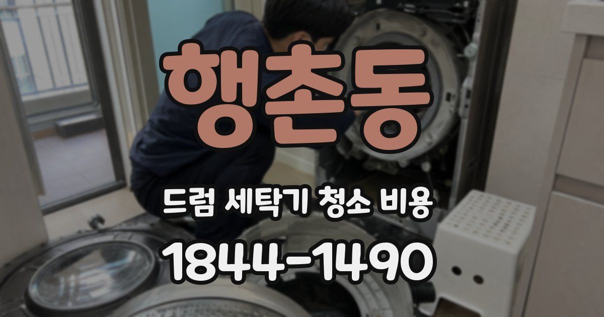 행촌동 드럼 세탁기 청소 비용