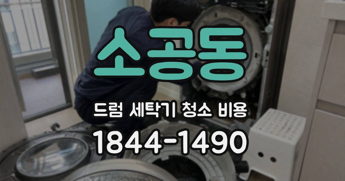 소공동 드럼 세탁기 청소 비용