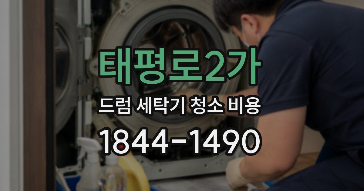 태평로2가 드럼 세탁기 청소 비용