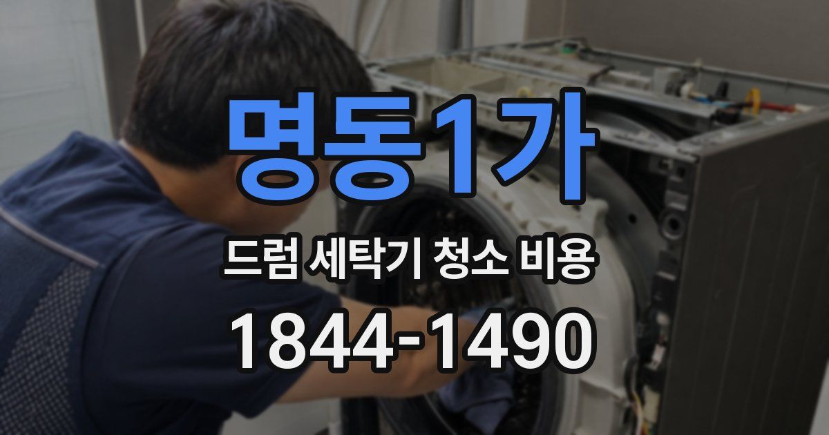 명동1가 드럼 세탁기 청소 비용