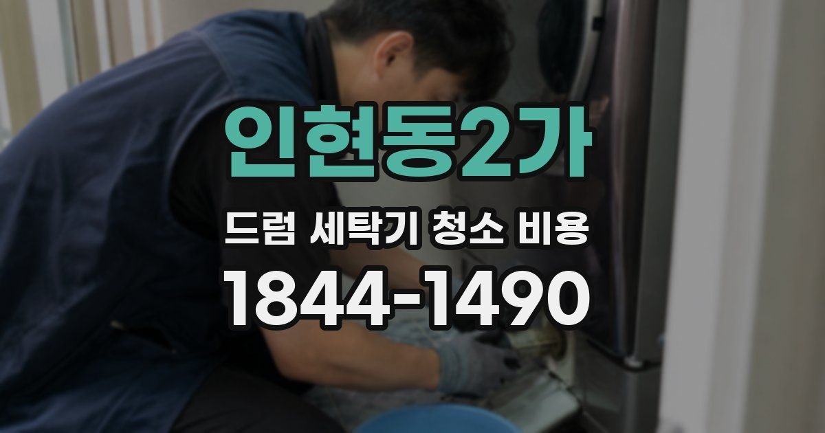 인현동2가 드럼 세탁기 청소 비용