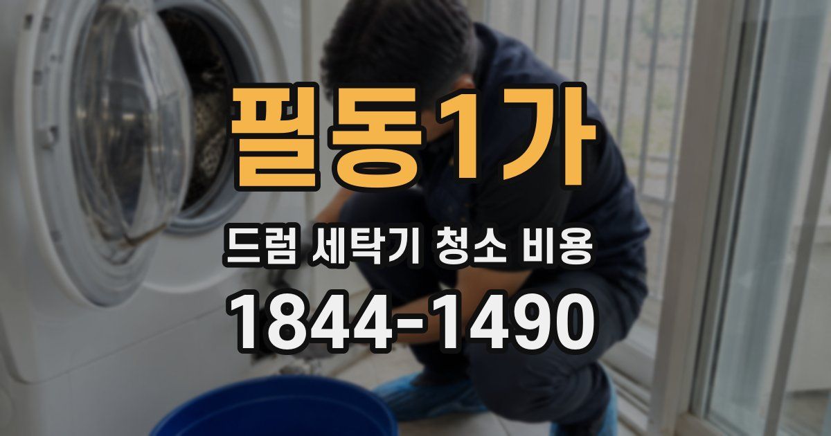 필동1가 드럼 세탁기 청소 비용