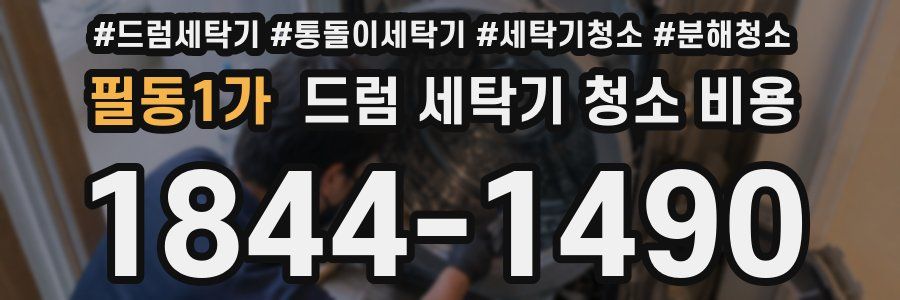 필동1가 드럼 세탁기 청소 비용