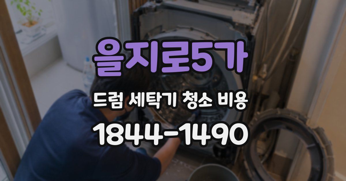 을지로5가 드럼 세탁기 청소 비용