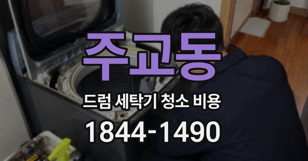 주교동 드럼 세탁기 청소 비용