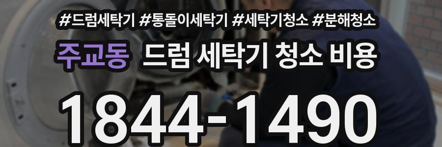 주교동 드럼 세탁기 청소 비용