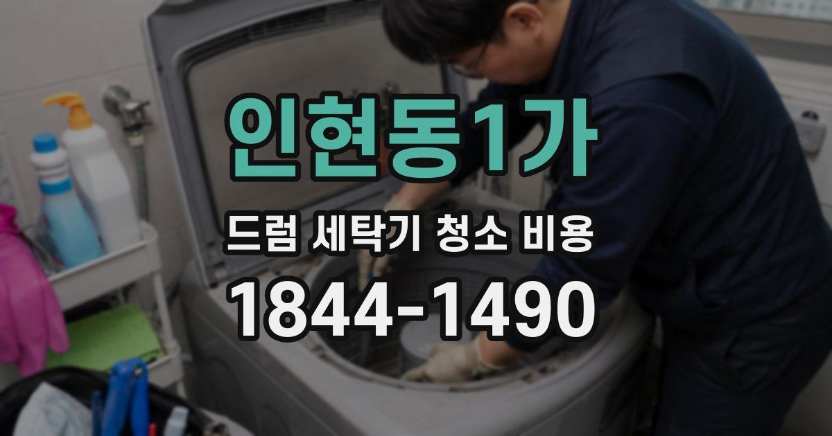 인현동1가 드럼 세탁기 청소 비용