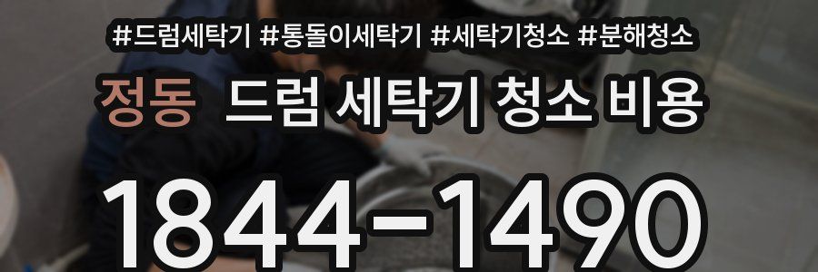 정동 드럼 세탁기 청소 비용