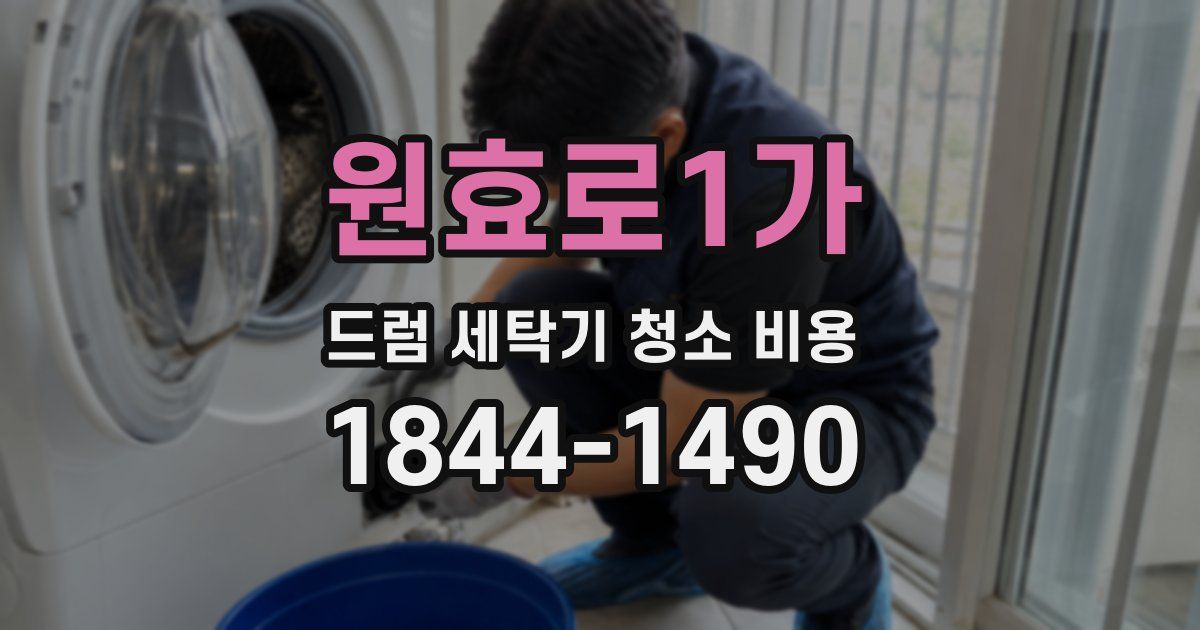 원효로1가 드럼 세탁기 청소 비용