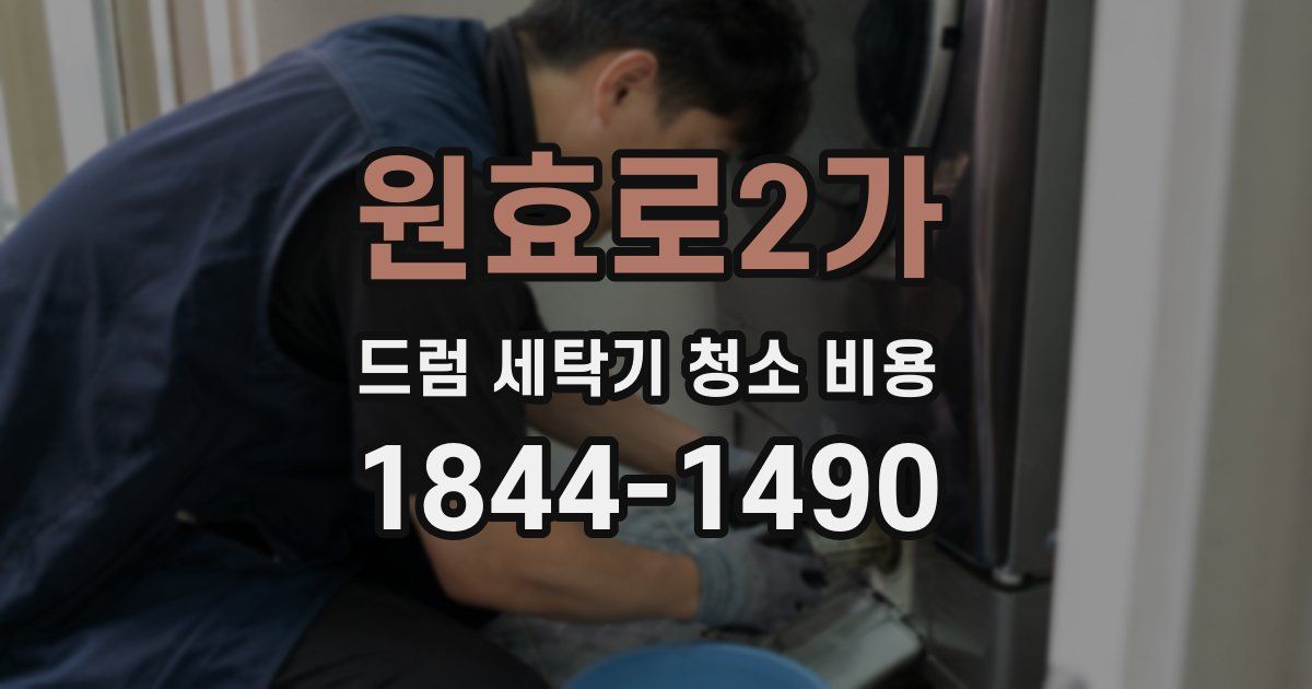 원효로2가 드럼 세탁기 청소 비용