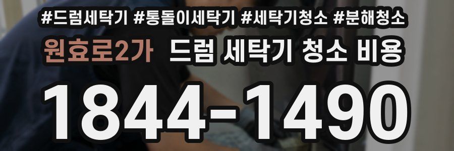 원효로2가 드럼 세탁기 청소 비용