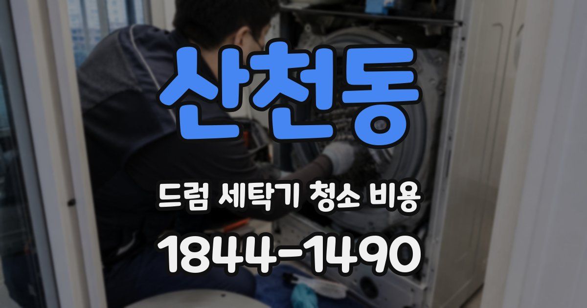 산천동 드럼 세탁기 청소 비용
