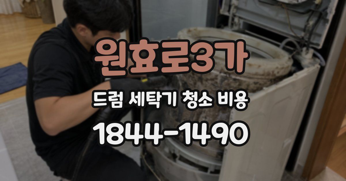 원효로3가 드럼 세탁기 청소 비용
