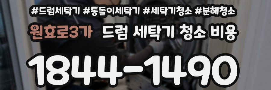 원효로3가 드럼 세탁기 청소 비용
