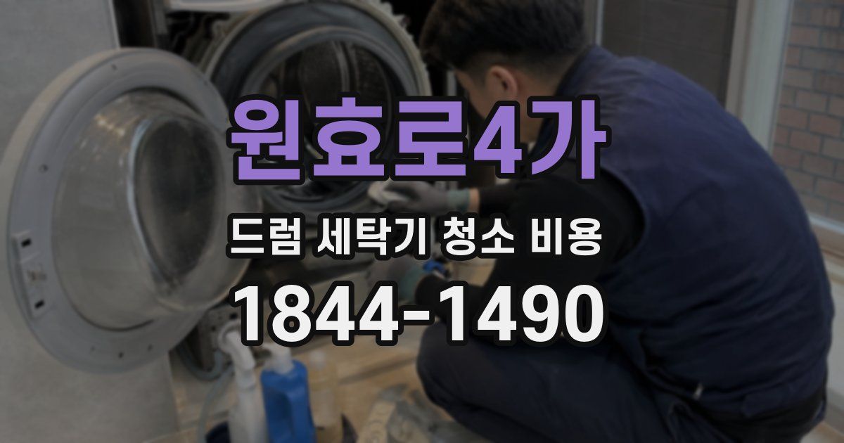 원효로4가 드럼 세탁기 청소 비용