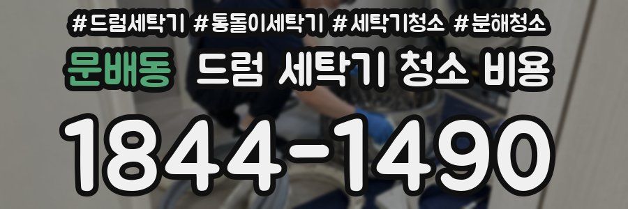 문배동 드럼 세탁기 청소 비용