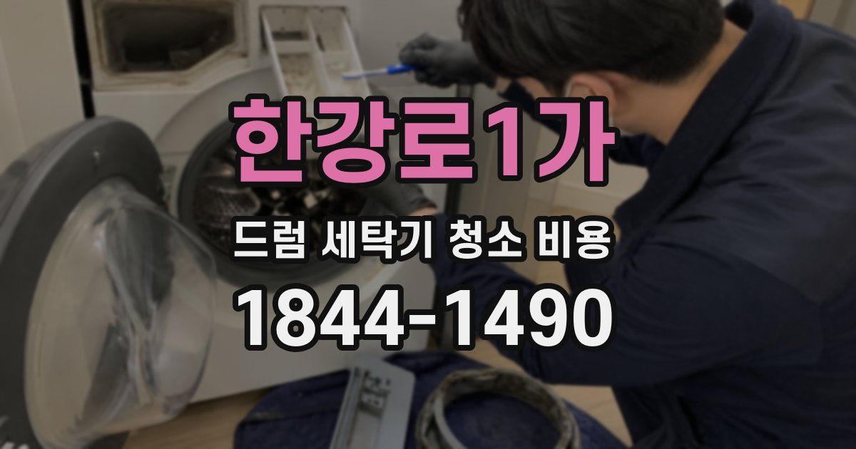 한강로1가 드럼 세탁기 청소 비용
