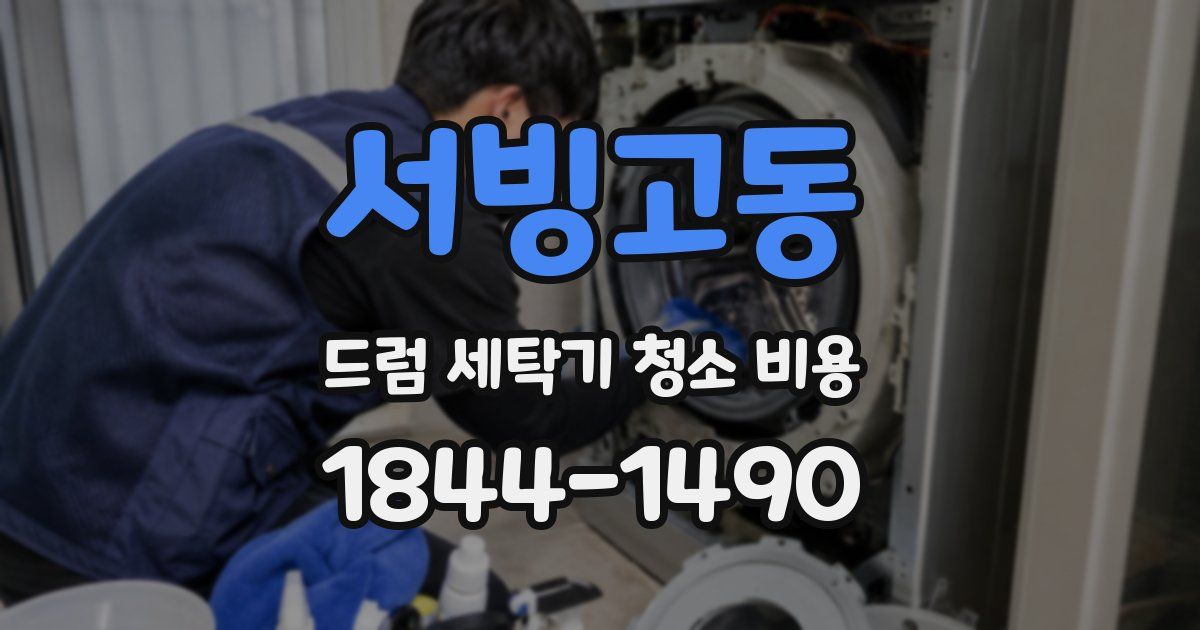 서빙고동 드럼 세탁기 청소 비용