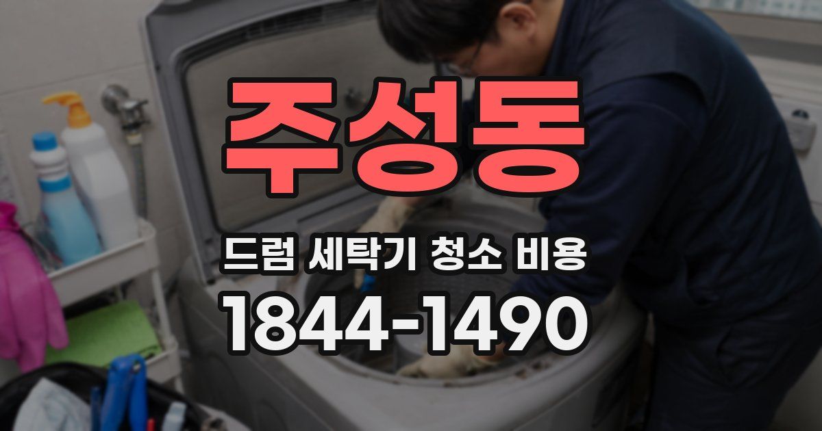 주성동 드럼 세탁기 청소 비용