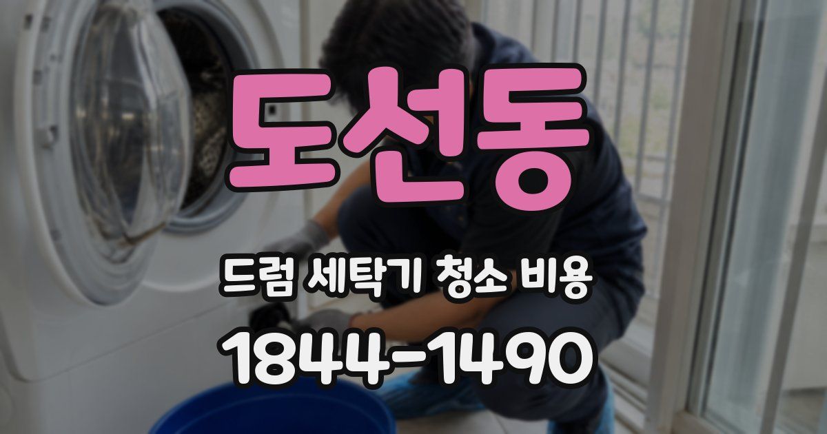 도선동 드럼 세탁기 청소 비용