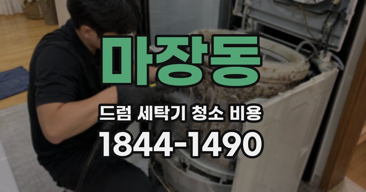 마장동 드럼 세탁기 청소 비용