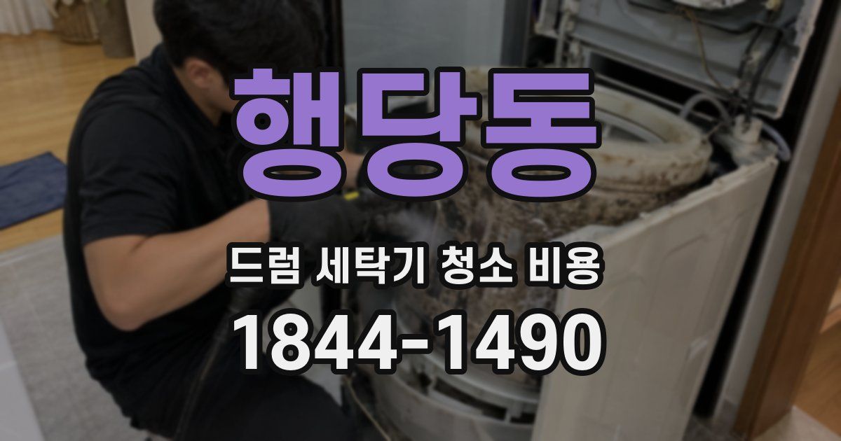 행당동 드럼 세탁기 청소 비용