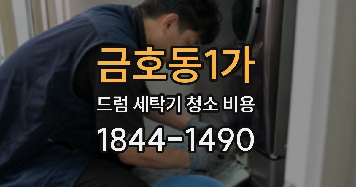 금호동1가 드럼 세탁기 청소 비용