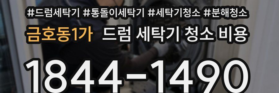 금호동1가 드럼 세탁기 청소 비용