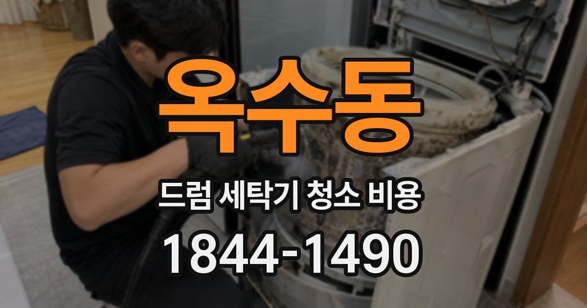 옥수동 드럼 세탁기 청소 비용