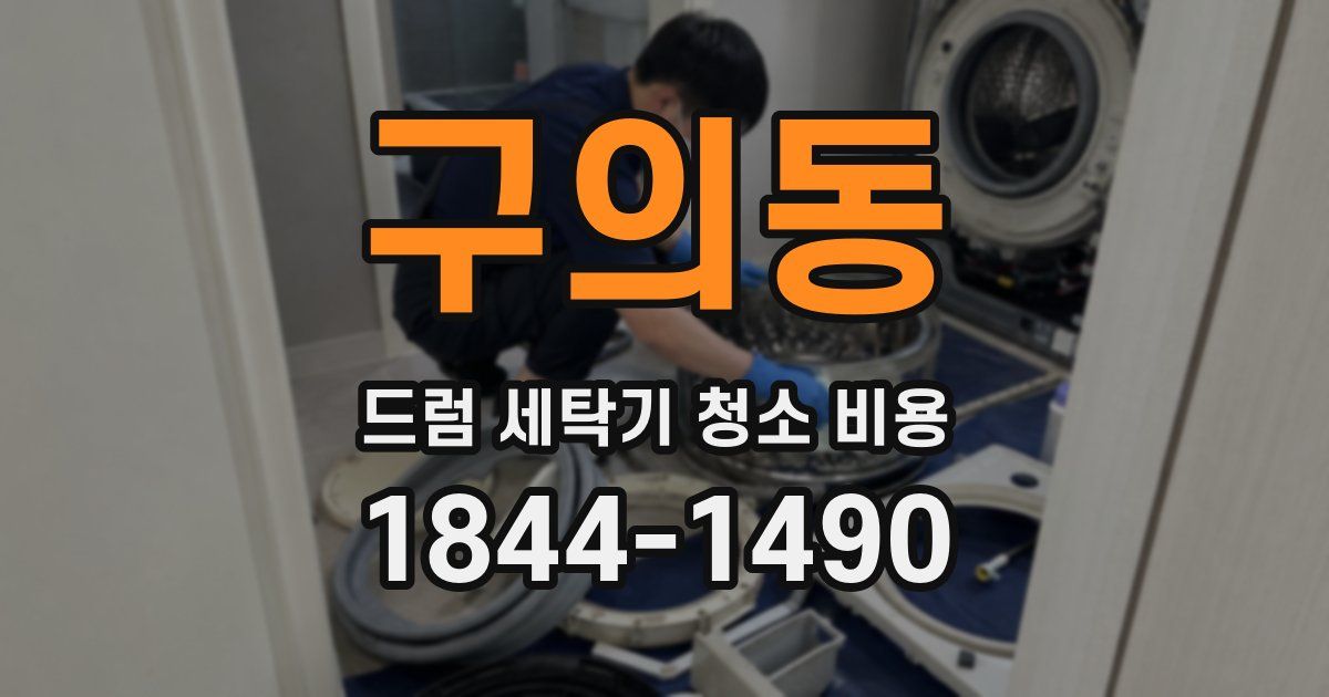 구의동 드럼 세탁기 청소 비용