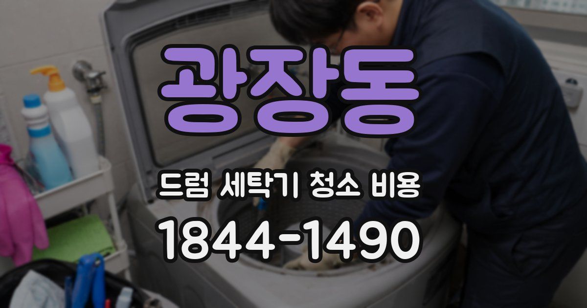 광장동 드럼 세탁기 청소 비용