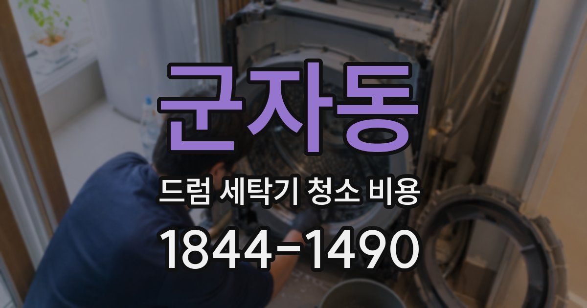 군자동 드럼 세탁기 청소 비용