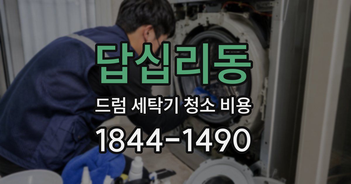 답십리동 드럼 세탁기 청소 비용