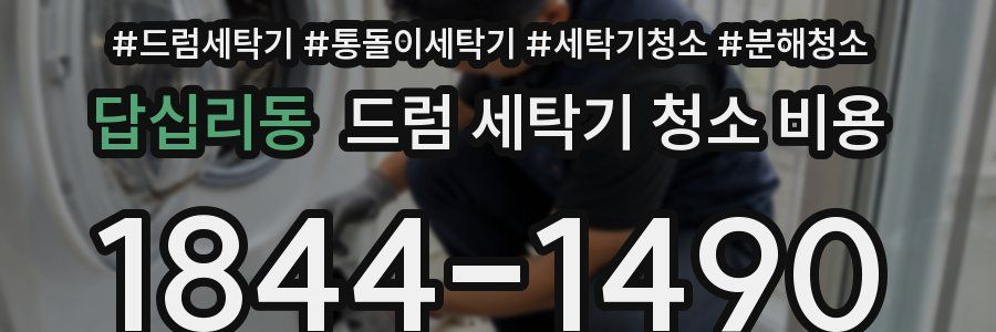답십리동 드럼 세탁기 청소 비용