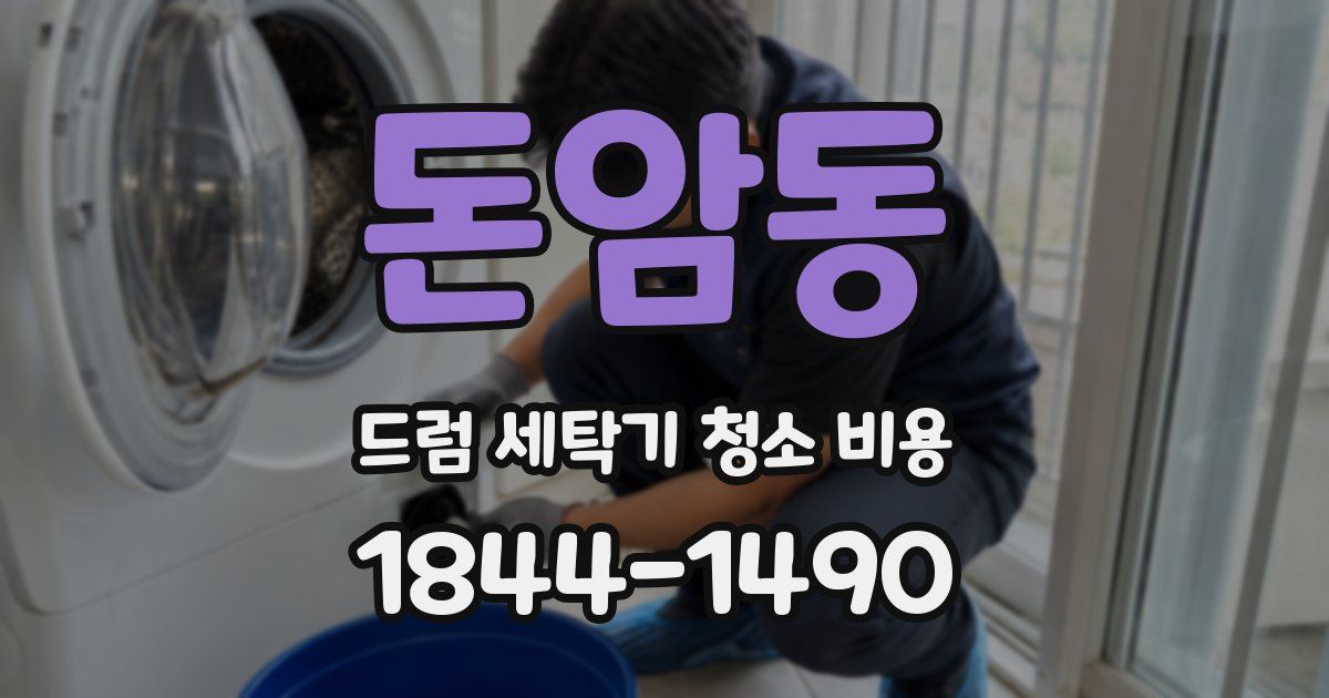 돈암동 드럼 세탁기 청소 비용