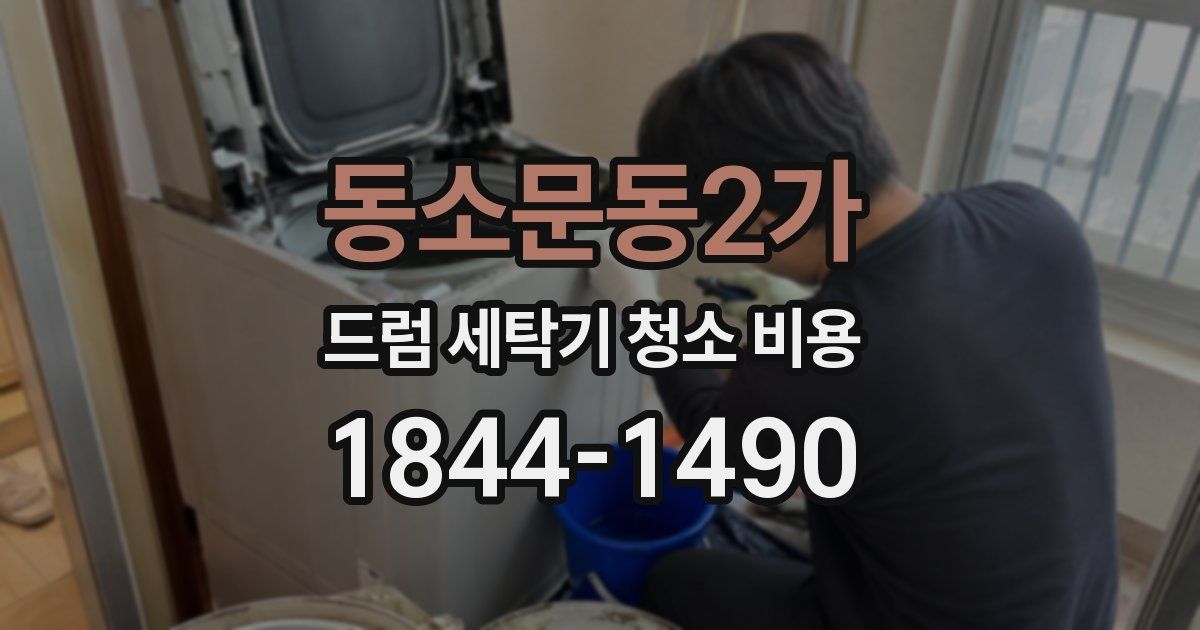 동소문동2가 드럼 세탁기 청소 비용