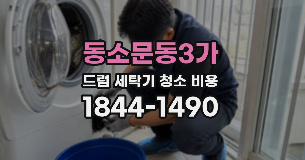 동소문동3가 드럼 세탁기 청소 비용